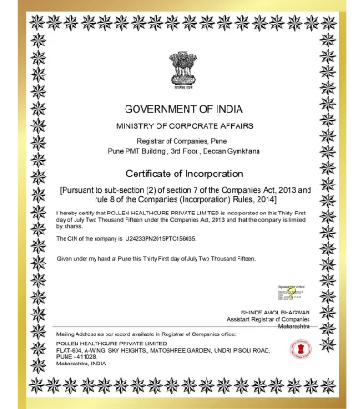 Certificate of Incorporation